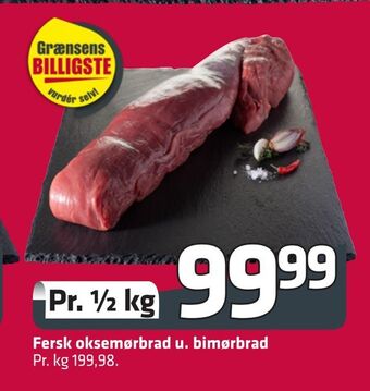 Fleggaard Fersk oksemørbrad u. bimørbrad tilbud
