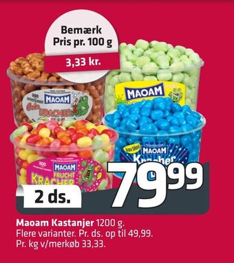 Fleggaard Maoam Kastanjer tilbud