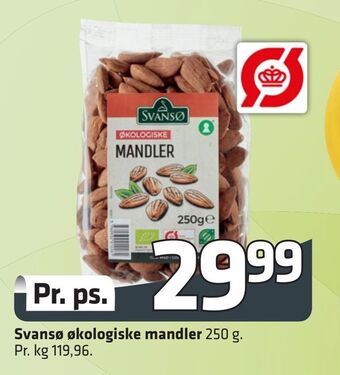 Fleggaard Svansø økologiske mandler tilbud