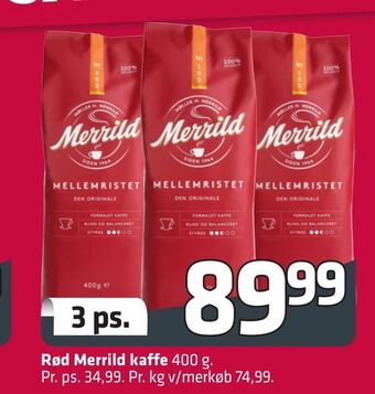 Fleggaard Rød Merrild kaffe tilbud