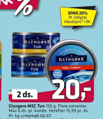 Fleggaard Glyngøre MSC Tun tilbud