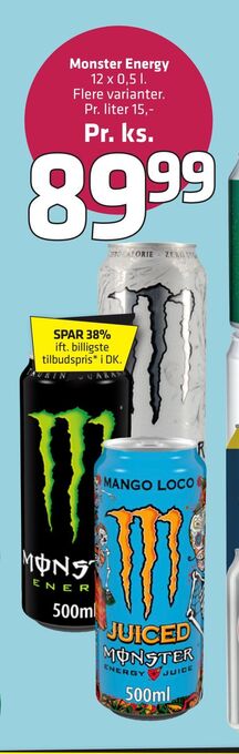 Fleggaard Monster Energy tilbud