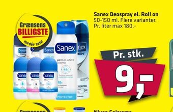 Fleggaard Sanex Deospray el. Roll on tilbud