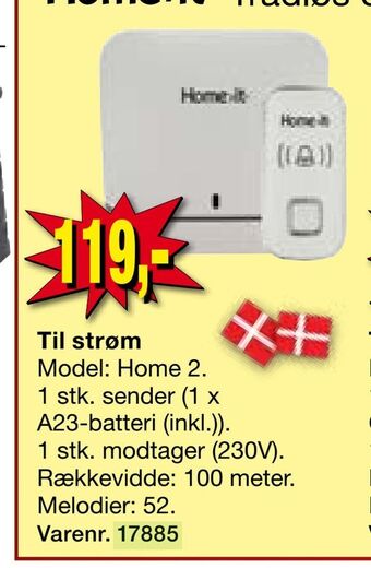 Harald Nyborg Trådløs dørklokke tilbud