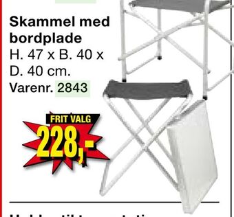 Harald Nyborg Skammel med bordplade tilbud