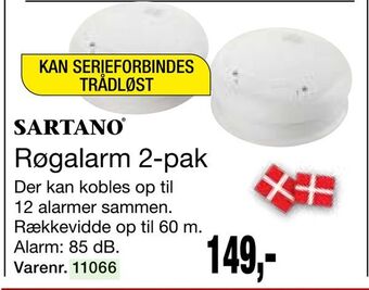 Røgalarm 2-pak
