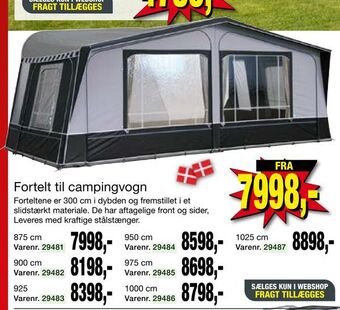 Harald Nyborg Fortelt til campingvogn tilbud
