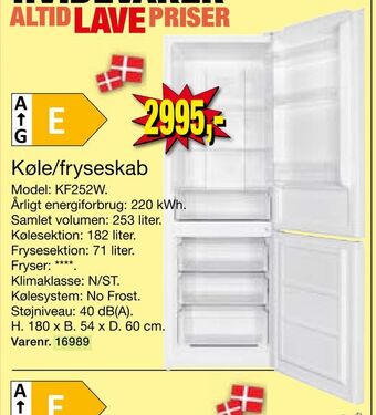 Harald Nyborg Køle/fryseskab tilbud