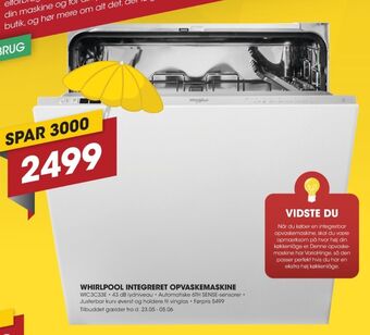 Punkt1 Whirlpool opvaskemaskine tilbud