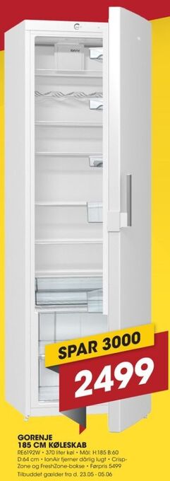 Punkt1 Gorenje køleskab tilbud