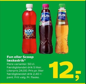 Coop 365 Fun eller Scoop læskedrik tilbud