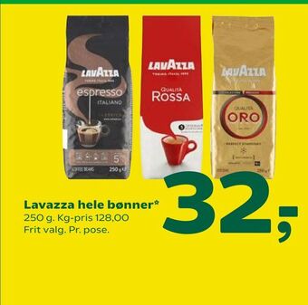 Coop 365 Lavazza hele bønner tilbud