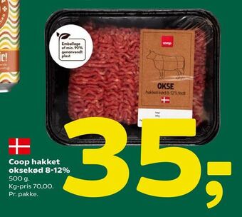 Coop 365 Coop hakket oksekød 8-12% tilbud