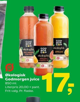 Coop 365 Økologisk Godmorgen juice tilbud