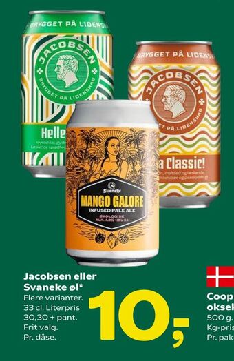 Coop 365 Jacobsen eller Svaneke øl tilbud