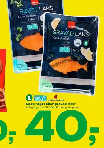 Coop 365 Coop røget eller gravad laks tilbud