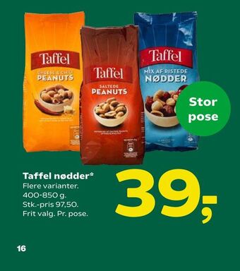 Taffel nødder