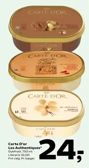 Carte D'or Les Authentiques