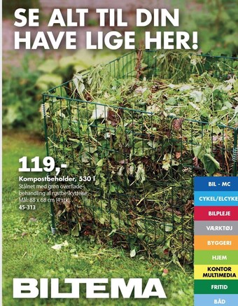 Biltema Kompostbeholder tilbud