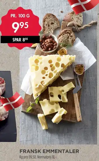 MENY Fransk emmentaler tilbud