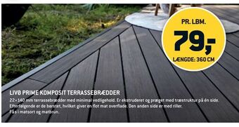 XL-BYG Livø prime komposit terrassebrædder tilbud