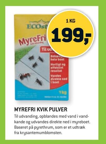 XL-BYG Myrefri kvik pulver tilbud