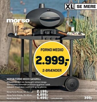 XL-BYG Morsø forno medio gasgrill tilbud