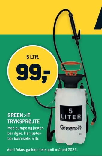 XL-BYG Green>it tryksprøjte tilbud