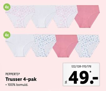 Lidl Trusser 4-pak tilbud