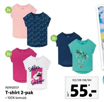 Lidl T-shirt 2-pak tilbud