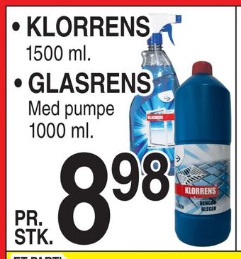 Klorrens • Glasrens