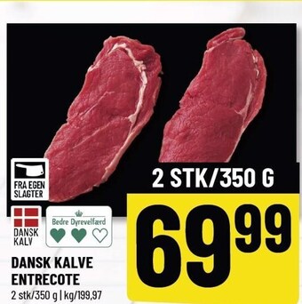 Løvbjerg Dansk kalve entrecote 2 stk. tilbud