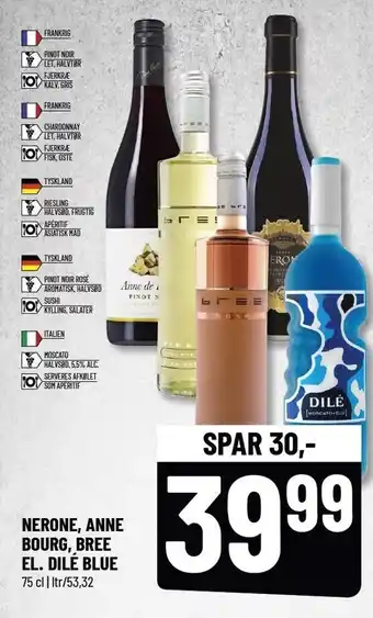 Løvbjerg Nerone, Anne Bourg, Bree el. Dilé Blue tilbud