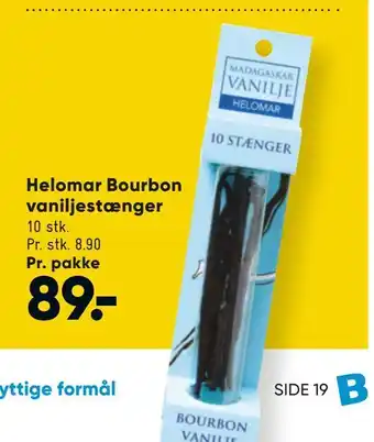 Helomar Bourbon vaniljestænger