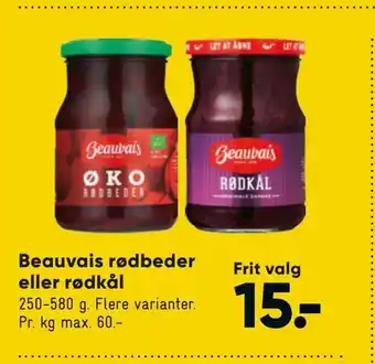 Bilka Beauvais rødbeder eller rødkål tilbud