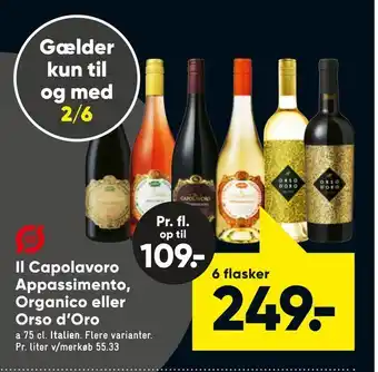 Bilka Il Capolavoro Appassimento, Organico eller Orso d'Oro tilbud