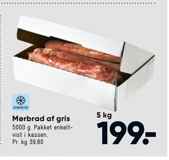 Bilka Mørbrad af gris tilbud