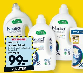 Bilka Neutral vaskemiddel tilbud