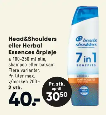 Bilka Head&Shoulders eller Herbal Essences årpleje tilbud