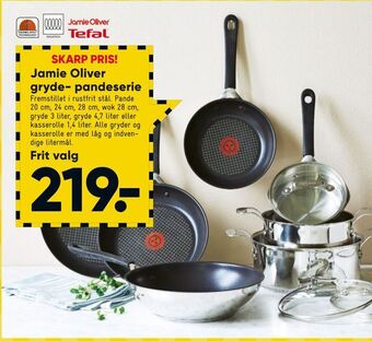 Bilka Jamie Oliver gryde- pandeserie tilbud