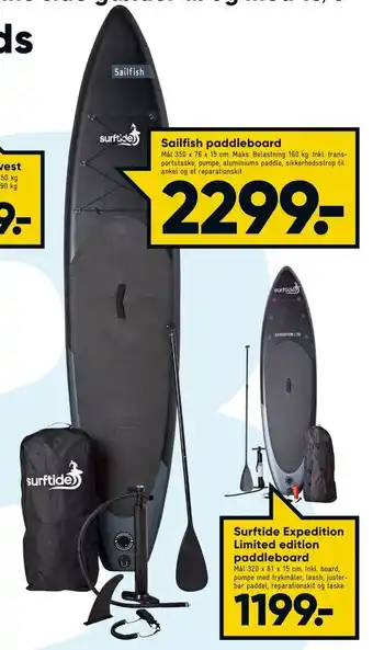 Bilka Sailfish paddleboard tilbud
