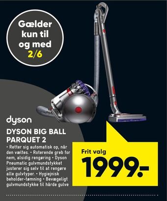 Bilka Dyson big ball parquet 2 tilbud