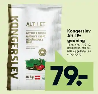 Kongerslev Alt i Et gødning