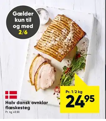 Bilka Halv dansk ovnklar flæskesteg tilbud