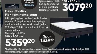 Bilka Nordisk Fjer kontinentalseng tilbud