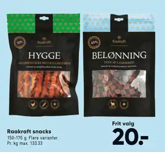 Bilka Raakraft snacks tilbud