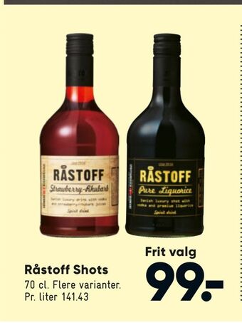 Bilka Råstoff Shots tilbud