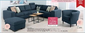 Daells Bolighus HJØRNESOFA. Ekskl. nakkepude tilbud