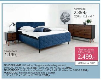 Daells Bolighus Sengeramme tilbud