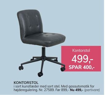 Daells Bolighus Kontorstol tilbud